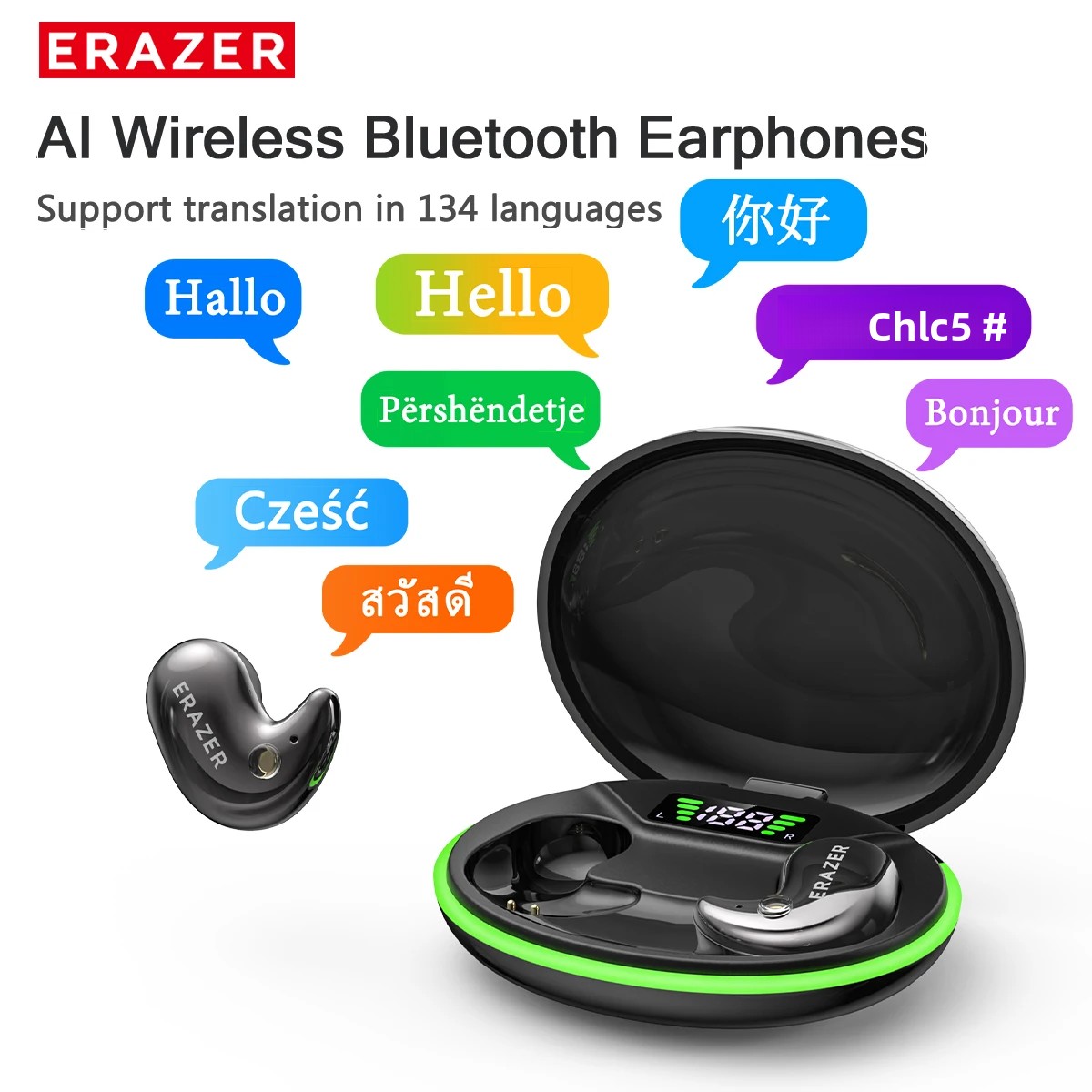 Home Office Headset - EARZER XF58 In-Ear Bluetooth Headphones With
