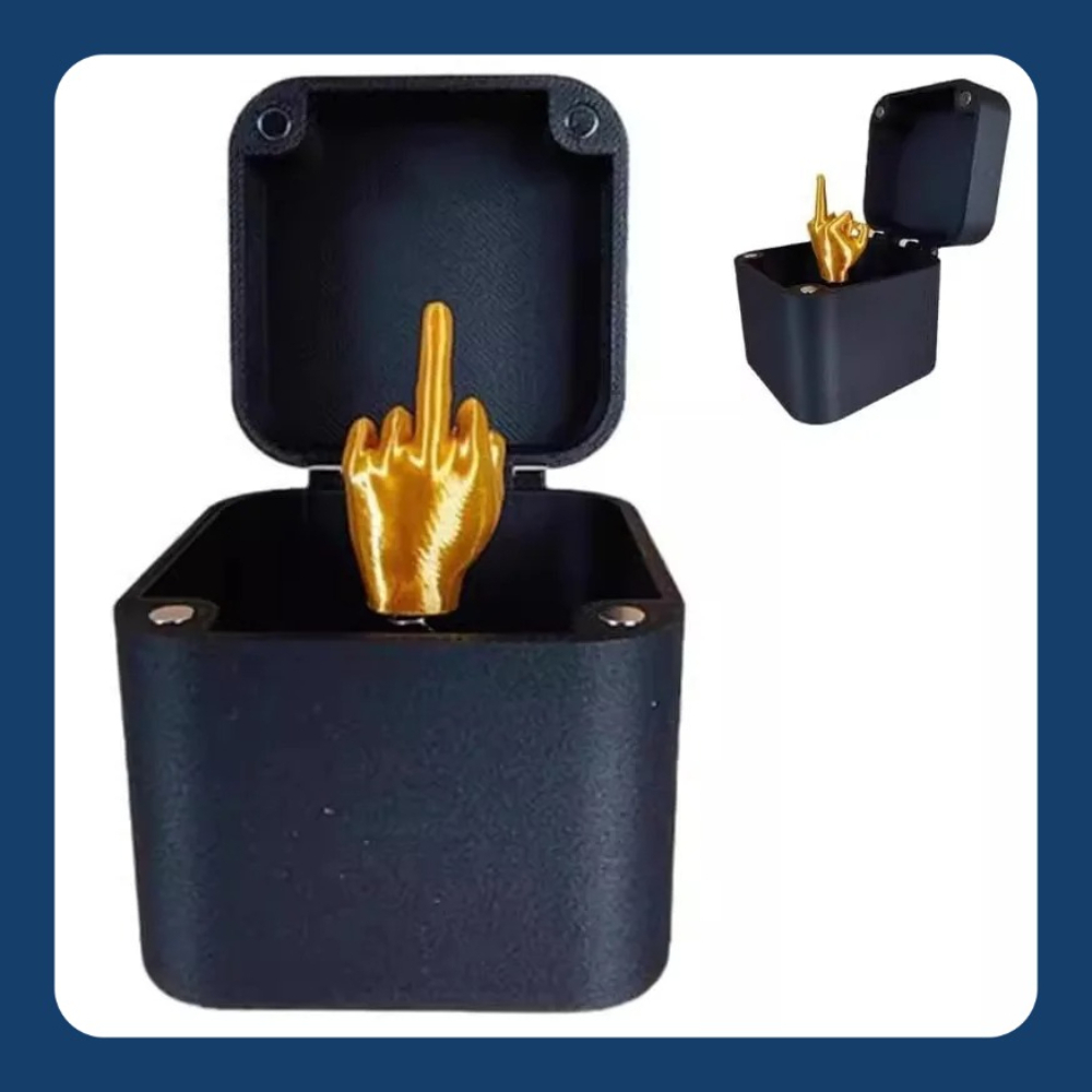 Home Office Setup - .Christmas Interesting Prank Gift Middle Finger