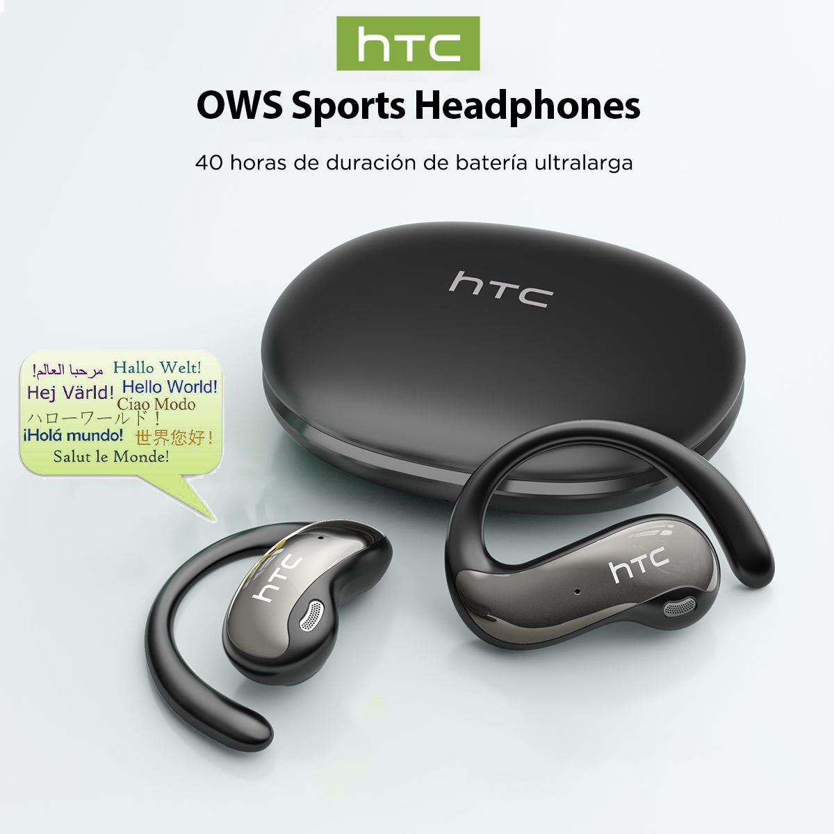 Home Office Headset - HTC NE19 Bluetooth Earphones AI OWS