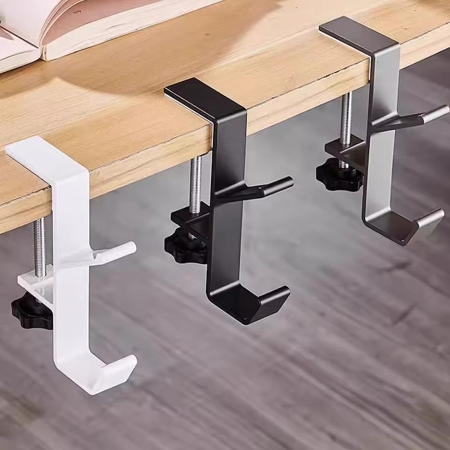 Home Office Headset - 1/2pc Adjustable Desk Edge Hook Gaming