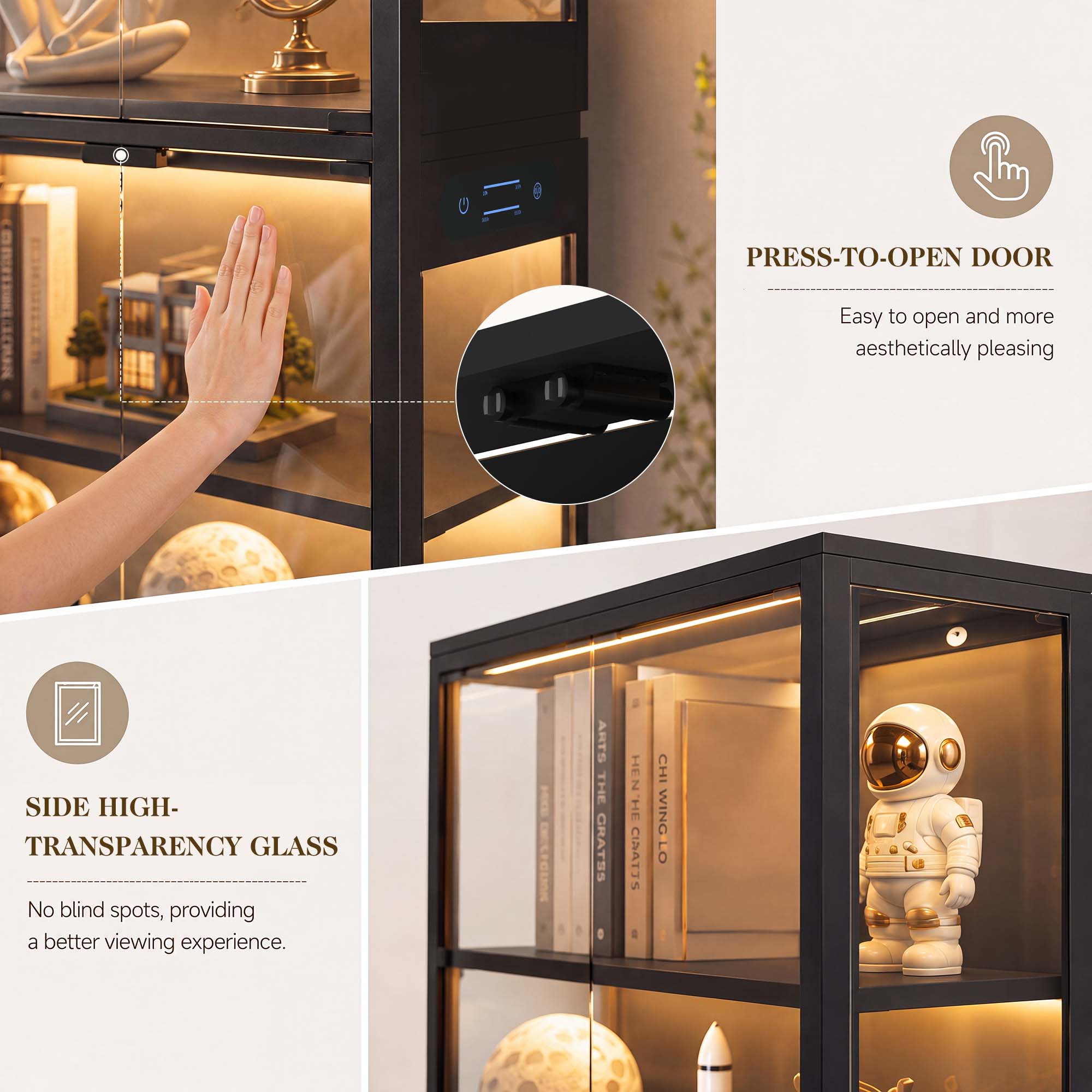 TCGBKAF 5‑Tier Display Cabinet - đánh giá và giá Home Office Inspiration