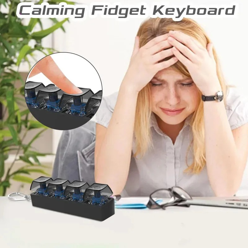 4Keys Finger Button Anti-stres - đánh giá và giá Home Office Keyboard