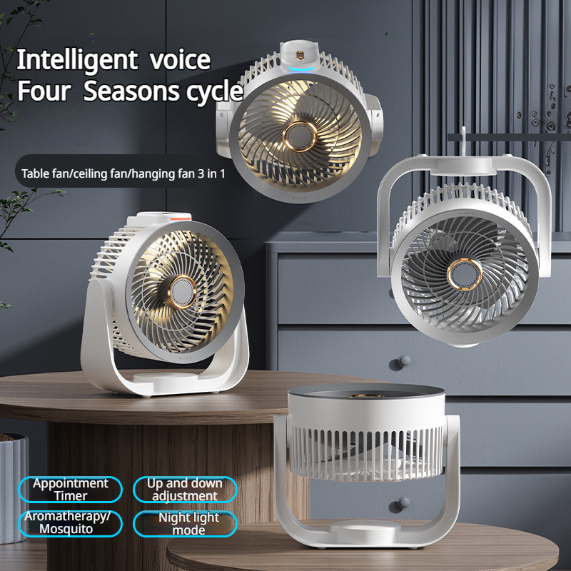 Smart Desk Fan Voice Activated - đánh giá và giá Home Office Setup
