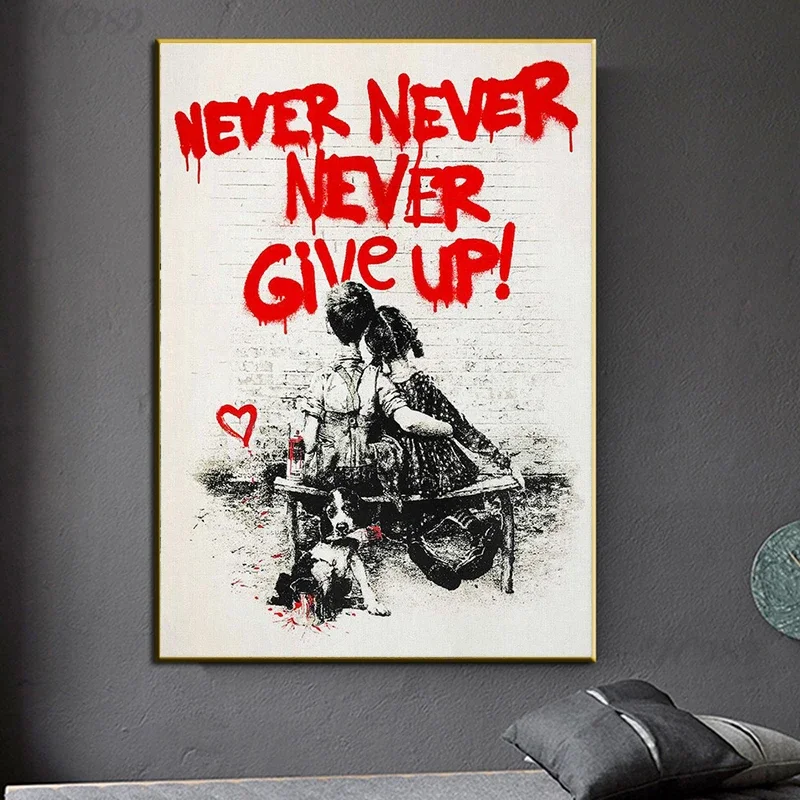 Banksy Graffiti Wall Art, Neve - đánh giá và giá Home Office Inspiration