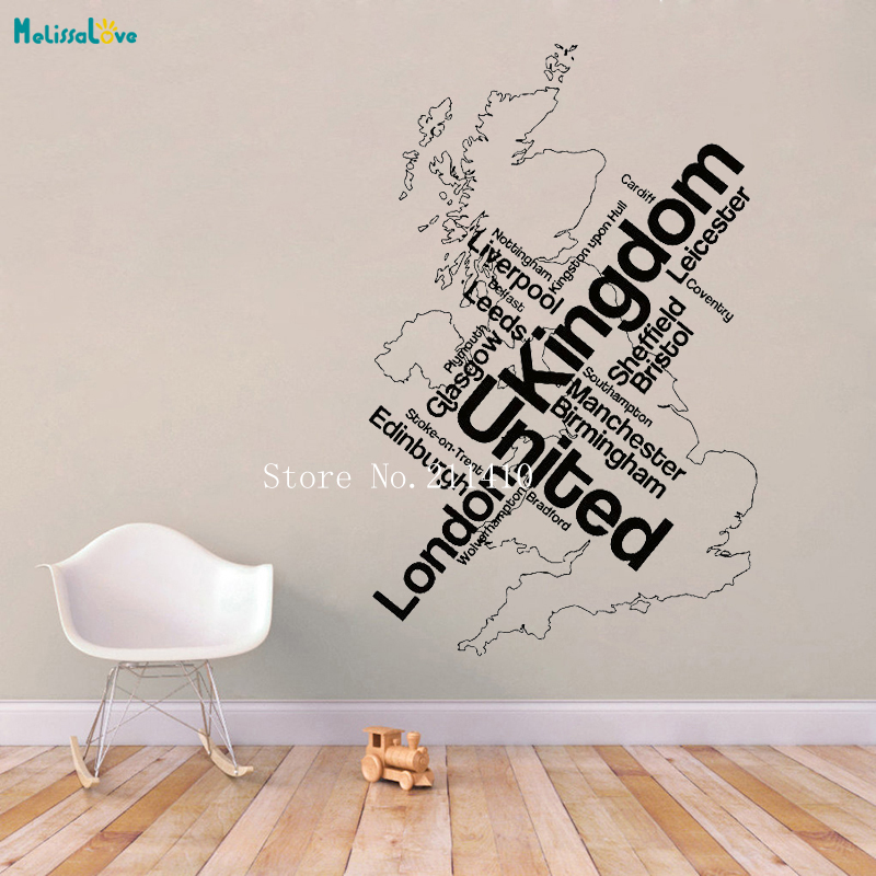 Decal Dán Tường Bản Đồ Luân Đô - đánh giá và giá Home Office London