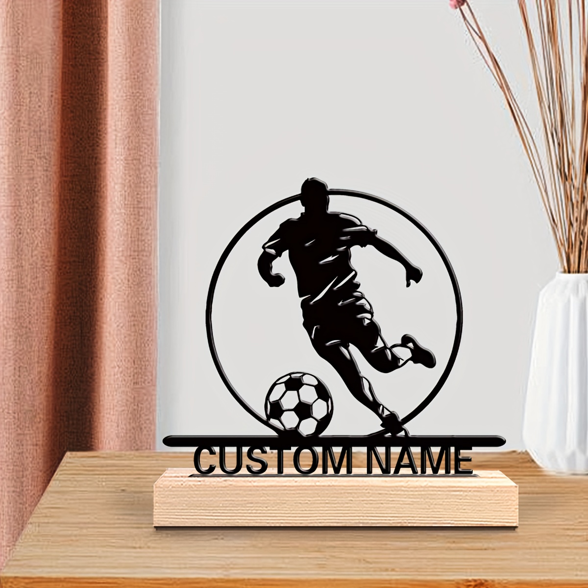 Custom Soccer Player Metal Sta - đánh giá và giá Home Office Setup