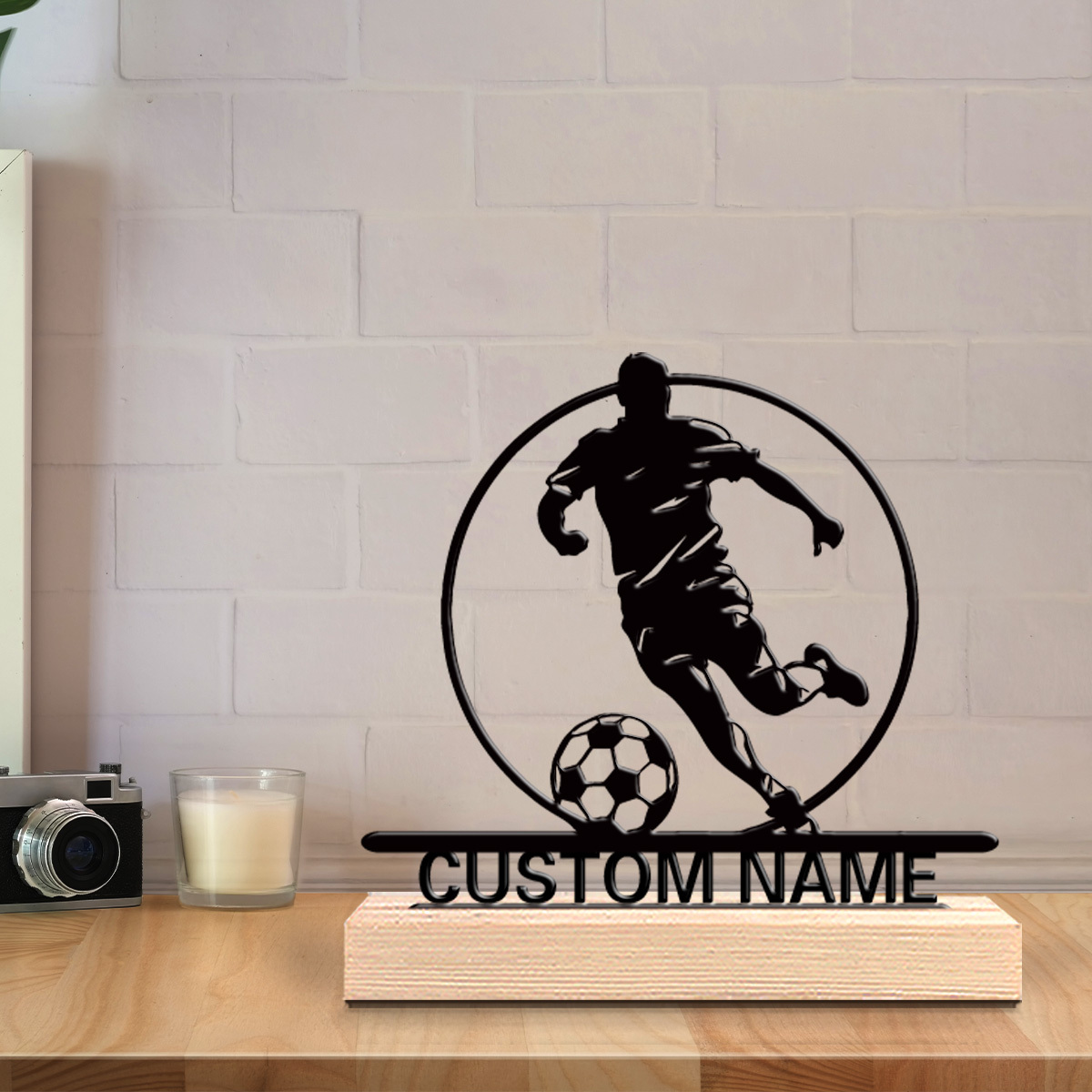 Custom Soccer Player Metal Sta - đánh giá và giá Home Office Setup