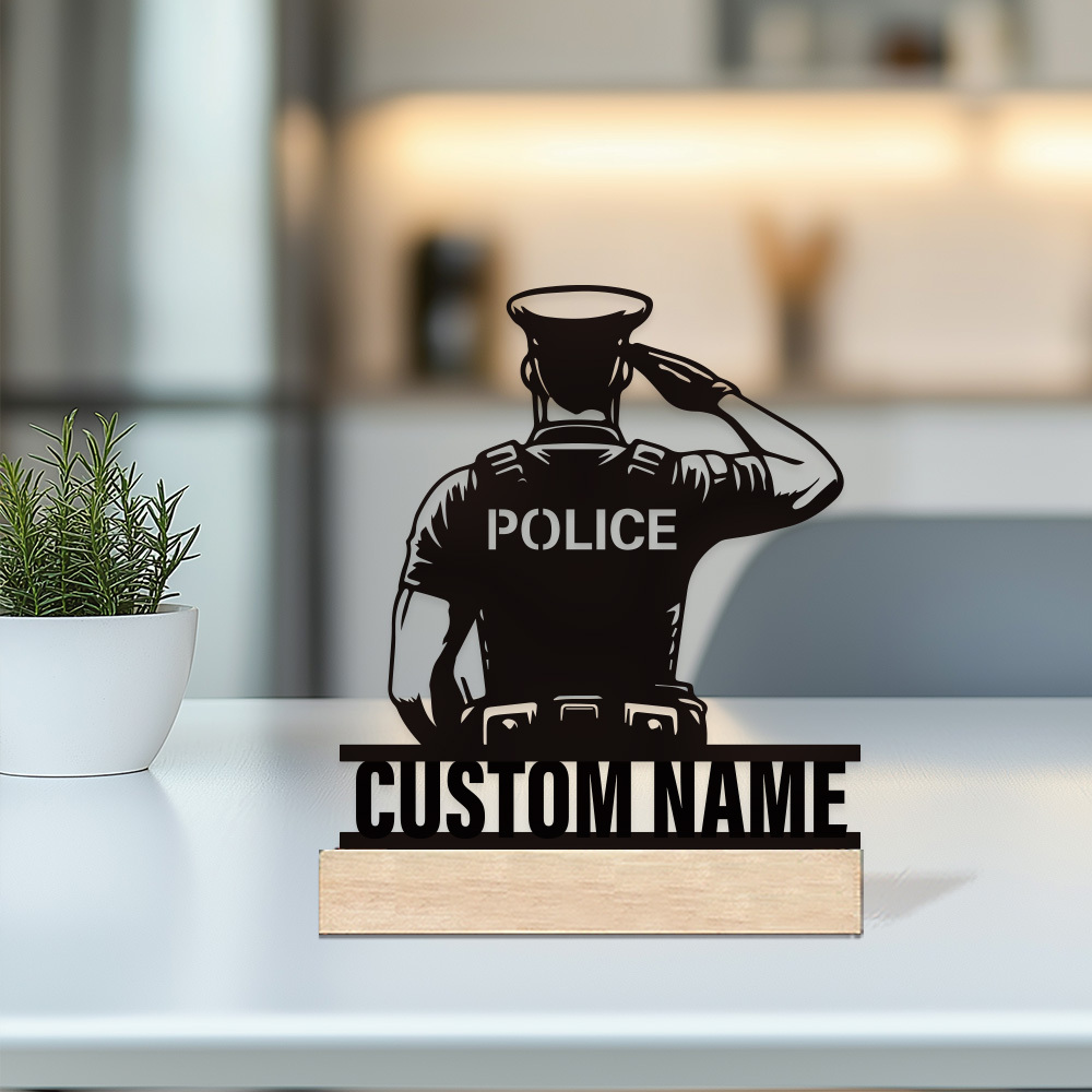 Personalized Metal Police Badg - đánh giá và giá Home Office Setup