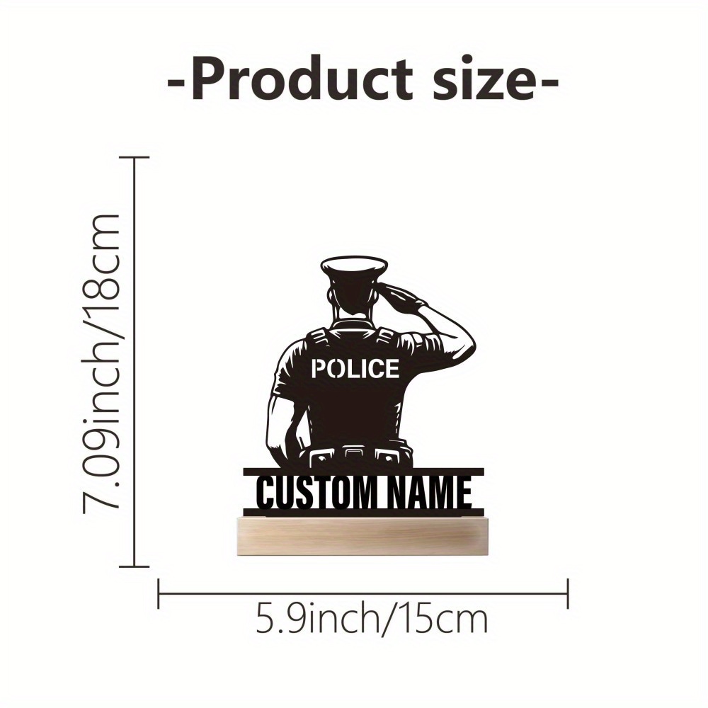 Personalized Metal Police Badg - đánh giá và giá Home Office Setup