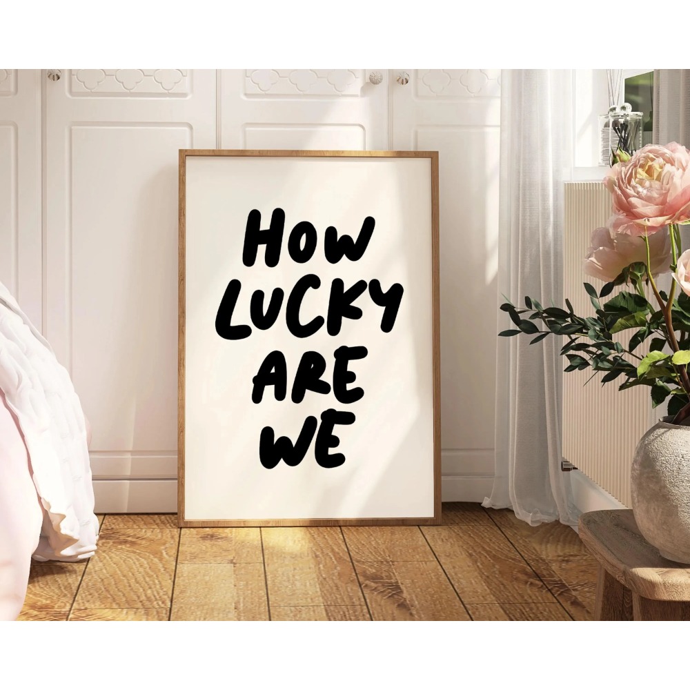 How Lucky Are We Pink Red Stri - đánh giá và giá Home Office Inspiration