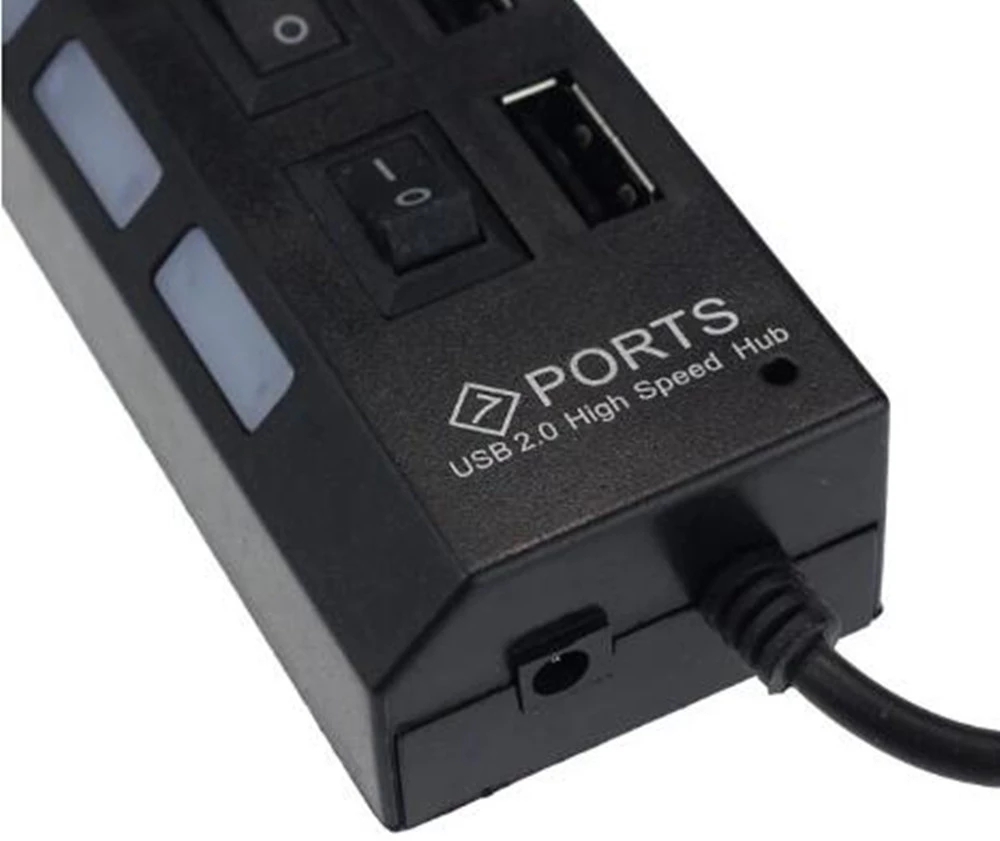7 Port USB 2.0 Hub Splitter Fo - đánh giá và giá Home Office Setup
